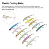 11 Pcs Simulation Minnow Lure Plastic Fishing Bait Fishing Accessories