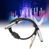 6.35mm to Dual 6.35mm Y Splitter Cable Professional 1/4 Inch