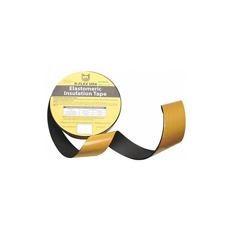 Pipe Insulation Tape, Black, 30 ft., 2in.W