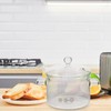 Cabilock Glass Simmer Pot With Lid: 1.5L/52oz Glass Soup Pot