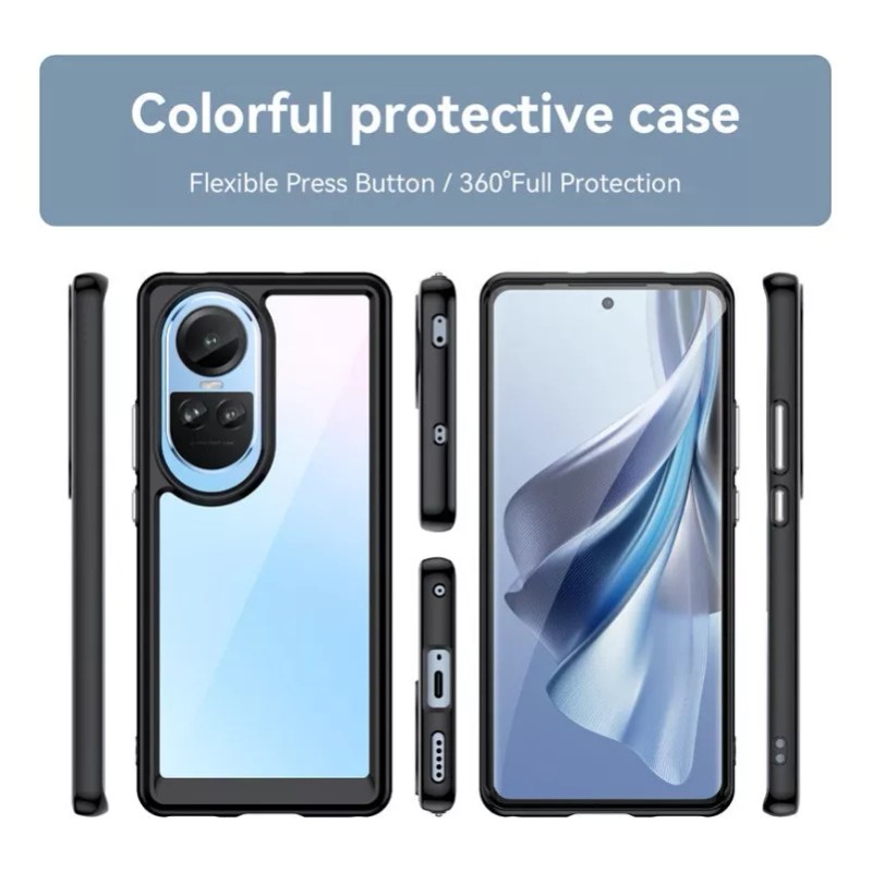 Generic Funda For Oppo Reno 10 Pro Silicona Transparente Piel