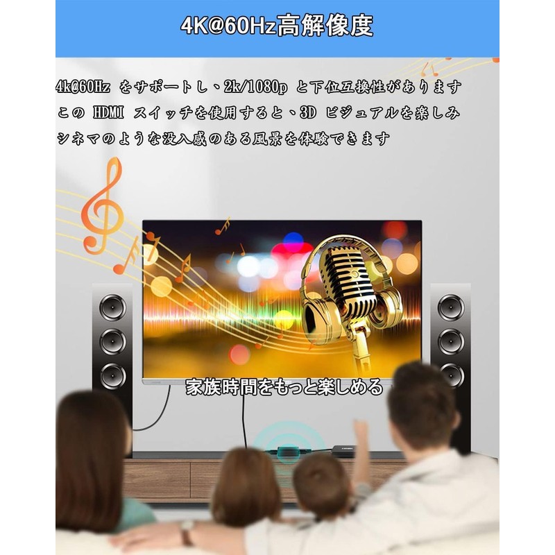 HDMI Splitter, 1 Input, 2 Outputs, Industry Innovation, Stable Version,
