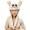 amaletPlay Skulls Halloween Hat, Moving Ears, Kigurumi Cap, Skull Skeleton