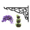 Outdoor Hanging Bracket Black Iron Multifunctional Decorative Plant Hanger for