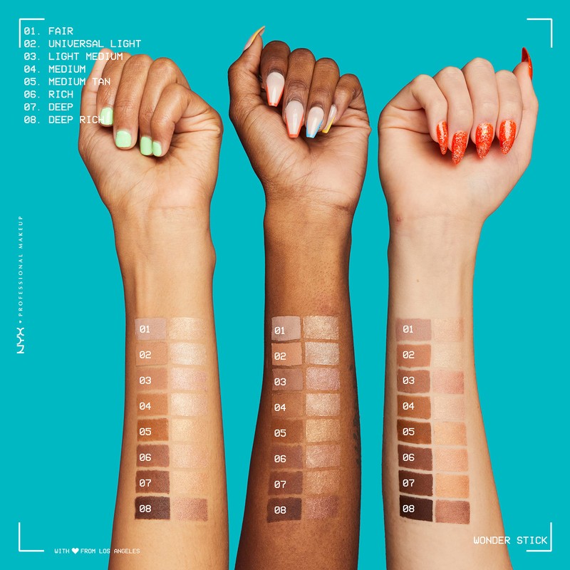 NYX Professional Makeup Stick Highlight and Contour, Double Tip, Definition