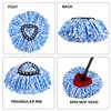 6 Pcs Spin Mop Refill/Recharge + 1 Mop Base Holder