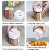 AIMALL 4 PCS Four-in-One Seasoning Box, Portable Split Transparent Spice