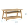 ECR4Kids Sit n' Stash Rectangular Table, Classroom Storage, Natural