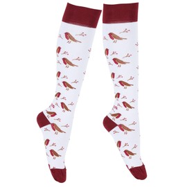 FITLEGS - Life Compression Socks - 14-17mmHg for Work, Travel, & Pregnancy DVT Prevention - Unisex, Small, Robins