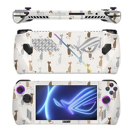 MightySkins Glossy Glitter Skin Compatible with Asus ROG Ally - Cat Lady | Protective, Durable High-Gloss Glitter Finish | Easy to Apply, Remove, and Change Styles