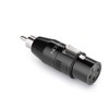 deleyCON Audio Adapter XLR to RCA RCA XLR Female to