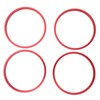 4pcs AC Vent Ring Outer Trim Aluminum Alloy Air Conditioning
