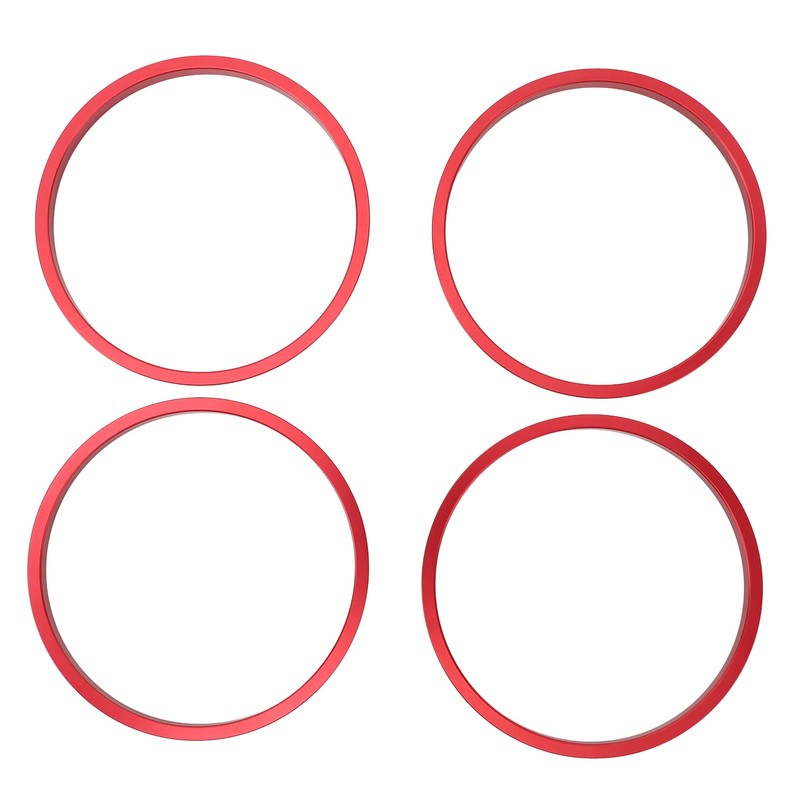 4pcs AC Vent Ring Outer Trim Aluminum Alloy Air Conditioning