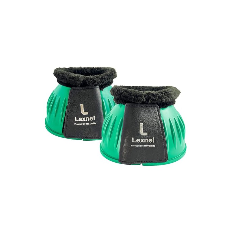LEXNEL Rubber Horse Bell Boots – Durable Overreach Protection &