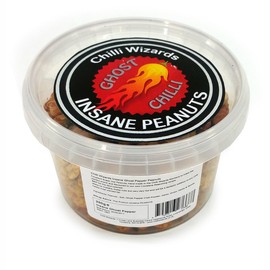 Insane Ghost Pepper Peanuts - Hot as Hell Seasoned Peanuts 250g Tub