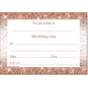 doodlecards 30th Birthday Party Invitations Rose Gold 20 Ready to