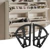 Coshar 4Pcs 2 Layers Shoes Drawer Cabinet Hinges Stainless Steel