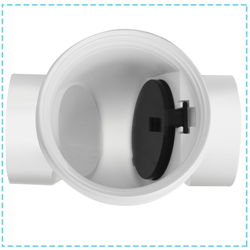 Zejoot 4" Backflow Preventer Vavle,4 Inch Backwater Check Valve, Drain