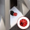 Blue Aluminium Dice Novelty Car Bike Truck Motorcycle Wheel Air