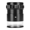 8LED 10X Magnifier Loupe with Scale High Definition Adjustable Magnifying