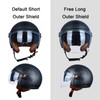 Open Face Motorcycle Helmet for Adults, DOT Approved,3/4 Retro Vespa