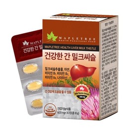 MapleTree 건강한간 밀크씨슬 30정 1개월분 간건강 밀크시슬 Healthy Liver Milk Thistle 30 Tablets 1 Month Supply Liver Health Milk Thistle