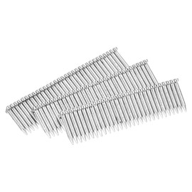sourcing map 800Pcs 14 Gauge Brad Nails, 3/4" Length Straight Finishing Nails, Galvanized Carbon Steel Nails for Woodworking Construction Silver Blue