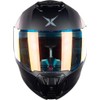 KOV Casco X Mamba Negro Mate abatible para Moto con