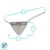 Argon Tableware Stainless Steel Conical Strainer - 10cm - 1x