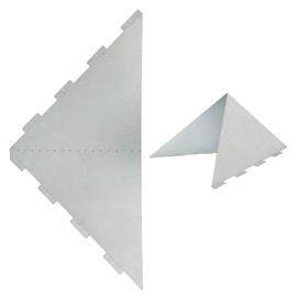 2PCS Snow Splitter Divides Snow and Ice Around Chimney/Vent Pipe to Protect It from Damage, Snow Guard for Metal Roof