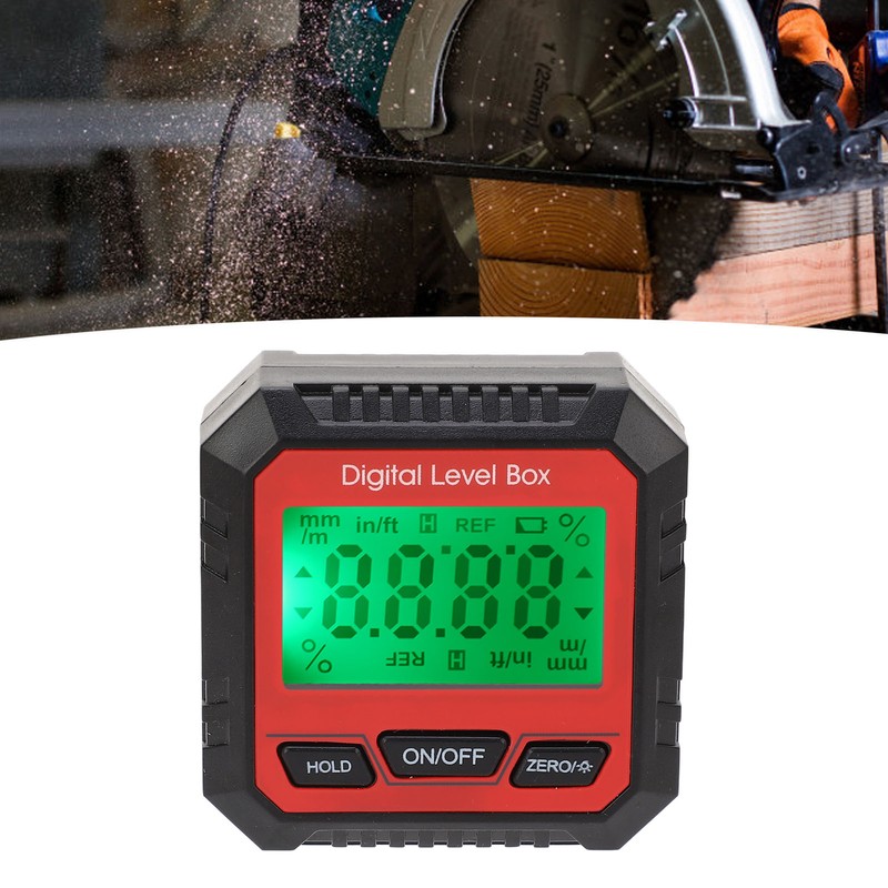 Digital Level Box Magnetic Angle Finder Protractor Inclinometer for Carpentry