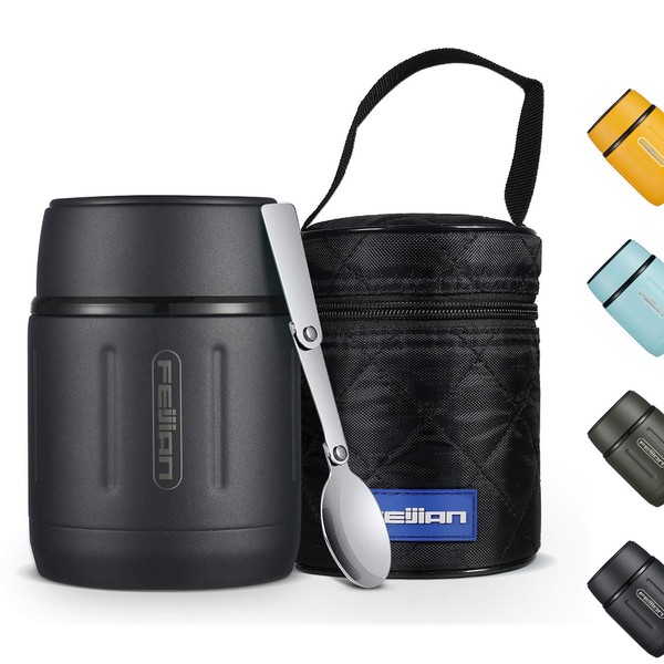 Healter 500 ml Thermal Container for Food, Leak-Proof Stainless Steel