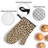 Mxocom Animal Print Leopard Skin Oven Mitts and Pot Holders
