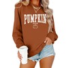 Zylkor Thanksgiving Pumpkin Sweatshirts Womens Pumpkin Letter Graphic Sweater Fall
