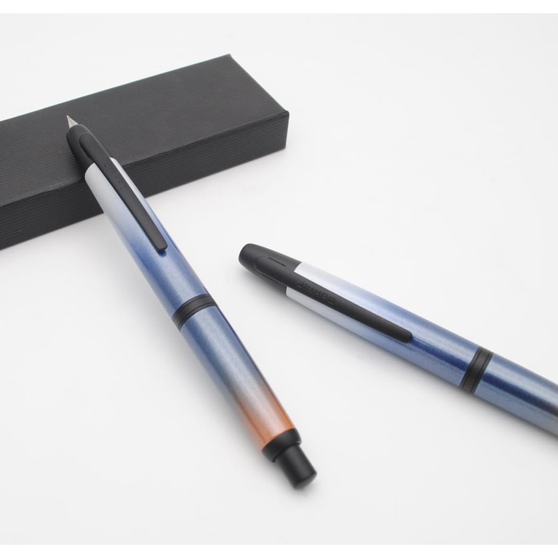 JINHAO 10 Press Fountain Pen Retractable Metal Pen with Ink