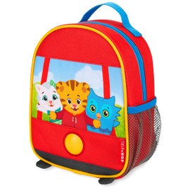 Skip Hop x Daniel Tiger Mini Toddler Backpack, Preschool Ages 1-4, Trolley Friends