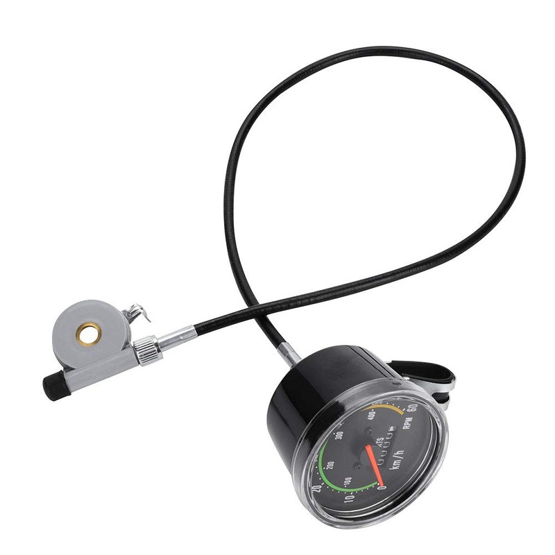 Cycling Speedometer,Mechanical Odometer,Durable Quality Aluminum Alloy Accurate Mechanical Odometer Speedometer
