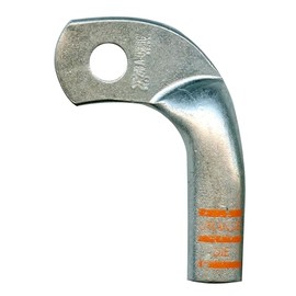 Sherco-Auto 5 Pack - Mega HD Left Elbow Copper Ring Lug Connector - 2/0 Gauge 3/8" Stud - Strong Crimps & Solders for Wire Terminals - Made in USA