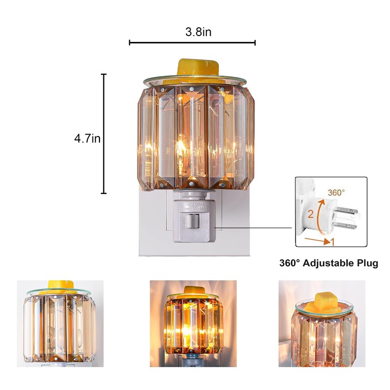 MeplLivs Warmers Pluggable Fragrance Warmer- Decorative Plug-in for Warming Scented