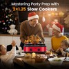 KOOC Double Small Slow Cooker, Buffet Server and Warmer, 2