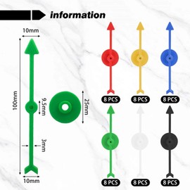 UDNFHL 48-Piece Plastic Arrow Rotators, Creative Gaming Turntable, Reusable, Durable Toy Accessories.