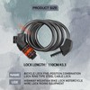 FLOTRUTE Bicycle Lock 110 cm / 11 mm Cable Lock