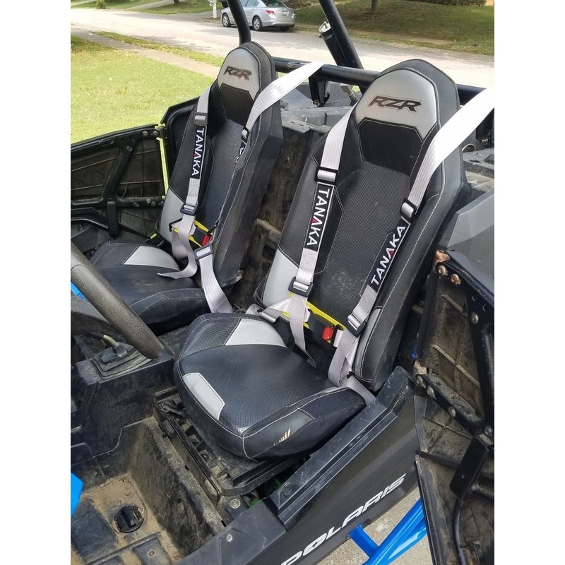 Tanaka 2X TANAKA UNIVERSAL RED 4 POINT BUCKLE RACING SEAT