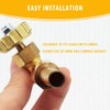 3/8" Brass Needle Valve Propane Butane Gas Adjuster Barb 1Mpa
