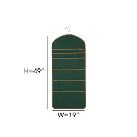 Covermates Keepsakes Hanging Gift Bag Organizer - Elite Plus - Heavy Duty Material, Pockets for Storage, Hanger Included - Holiday Storage, Green