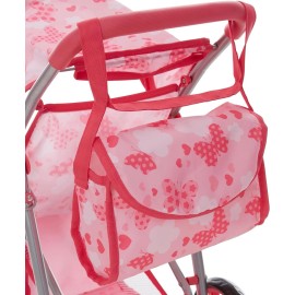 Dolls To Play – Jogger Style Baby Doll Stroller Storage Basket (21") – Pink
