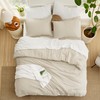Bedsure King Size Comforter Set Beige, 7 Pieces Lightweight King