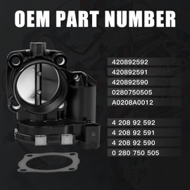 Zditumi 0280750505 Throttle Body Compatible with Sea-Doo GTI GTX GTS GTR RXP RXT Fish Wake Pro 130 155 215 230 255 260 300 420892592 420892591 420892590 A0208A0012