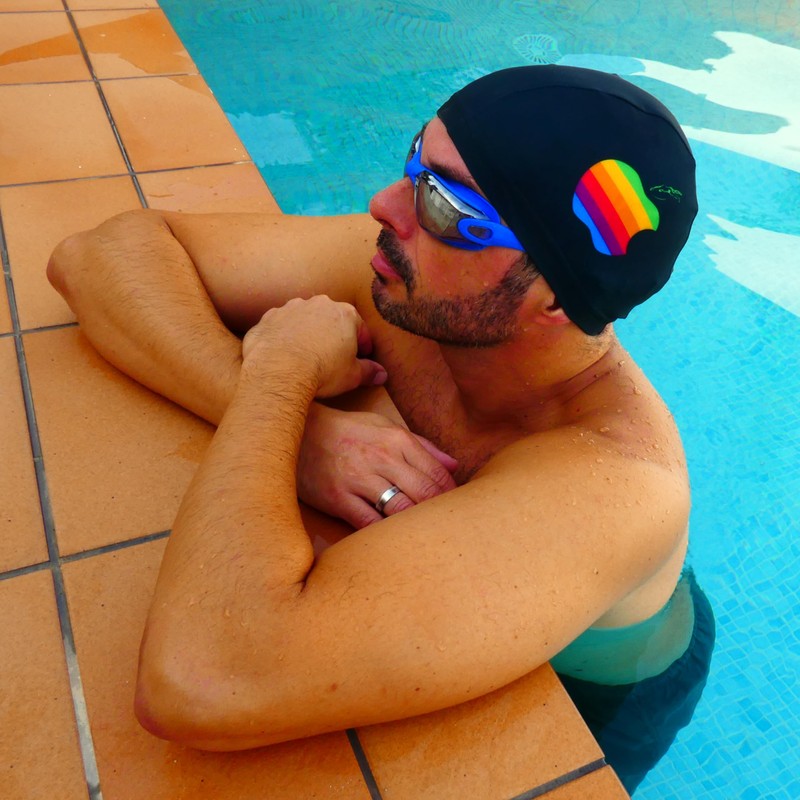 Fabric Swimming Cap Apple | Swimming Cap | Swimming Cap
