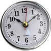 Silver Mini Clock Insert 2-1/2Inch 65mm Round Quartz Movement Clock